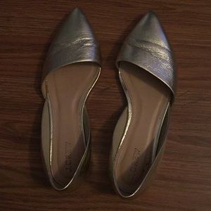 J Crew gold flats!